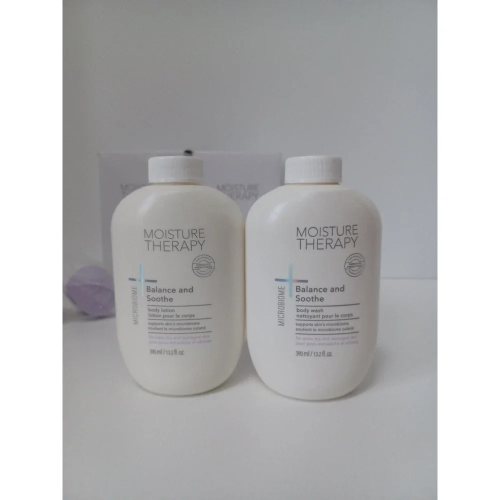 Avon Moisture Therapy Microbiome Balance & Soothe Body Lotion & Body Wash 13.2oz